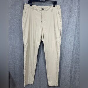 Lululemon Pants Mens 36x32 Khaki Classic Fit Commission Pant Warpstreme ABC